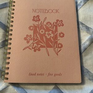 Fringe Studio Pink Floral Spiral Notebook